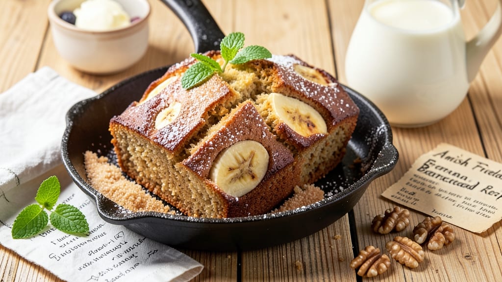 Amish Friendship Banana Bread Recipe: Walnut-Studded Moistness with Vanilla Swirls