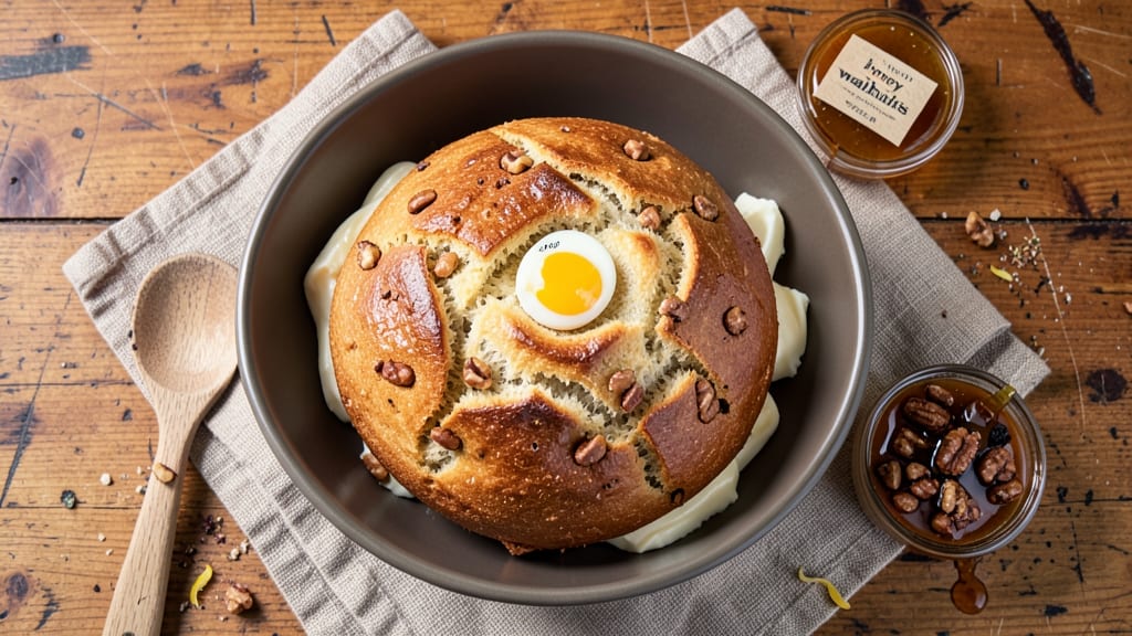 750g Bread Machine Recipe: Hands-Off Artisan Loaf With Walnut-Honey Swirl