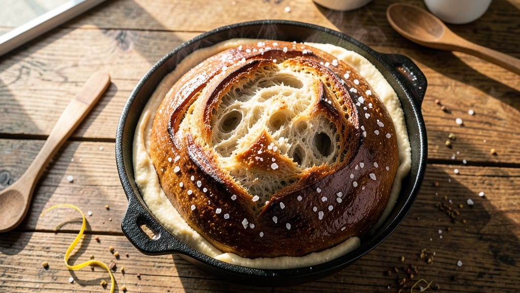 Active Dry Yeast Dutch Oven Bread Recipe: Crusty Gold Crunch With Steamed Softness Inside