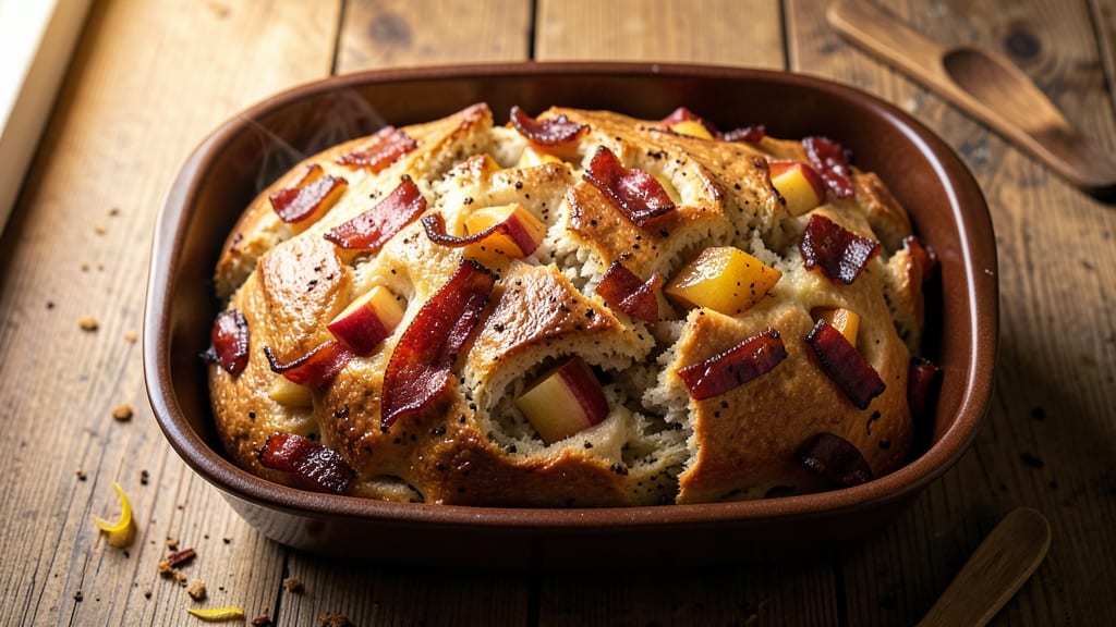 Apple Bacon Beer Bread Recipe: Savory-Sweet Crust With Caramelized Beer Glaze