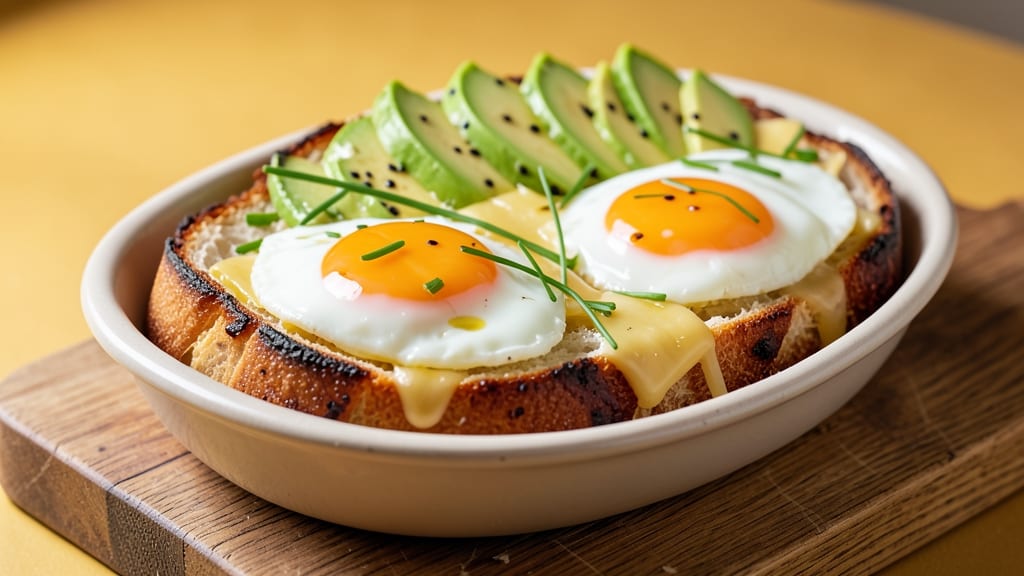 Avocado Cheese Egg Bread Recipe: Fluffy Layers of Creamy Avocado and Sharp Cheddar