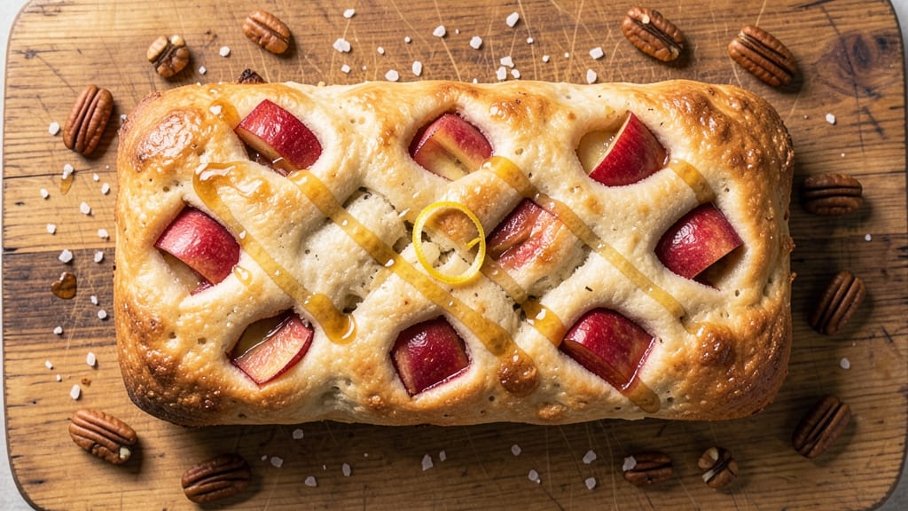Apple Fritter Focaccia Bread Recipe: Caramelized Apple Bites With Buttery Crust