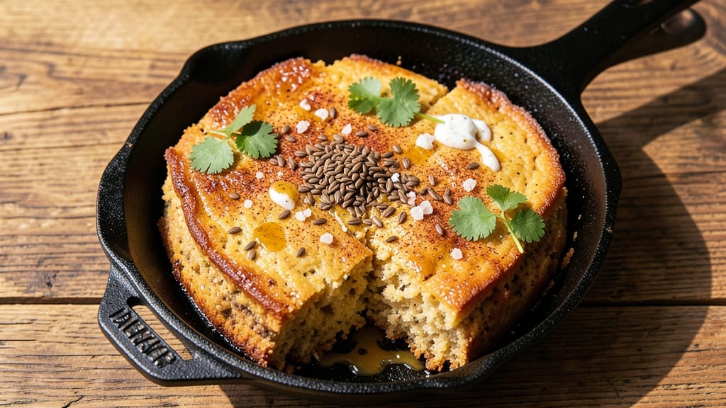 Ayesha Curry Cast Iron Cornbread Recipe: Smoky Spice Crunch With Foil-Sealed Juice Lock