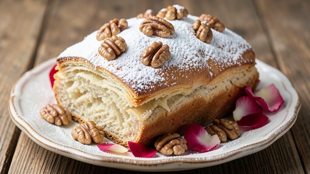 Armenian Sweet Bread Gata Recipe: Pillowy Layers with Walnut Swirls and Rosewater Kiss