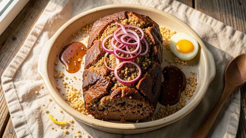 2 Lb Meatloaf Recipe with Bread Crumbs All: Juicy Center Locked in Foil Seal