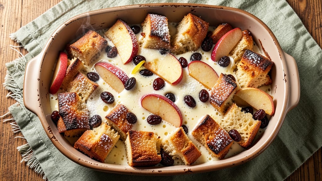 Apple Raisin Bread Pudding Recipe: Warm Spice and Plump Raisin Harmony