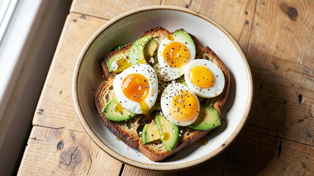 Avocado and Egg Bread Recipe: Savory Toast with Creamy Avocado and Poached Eggs