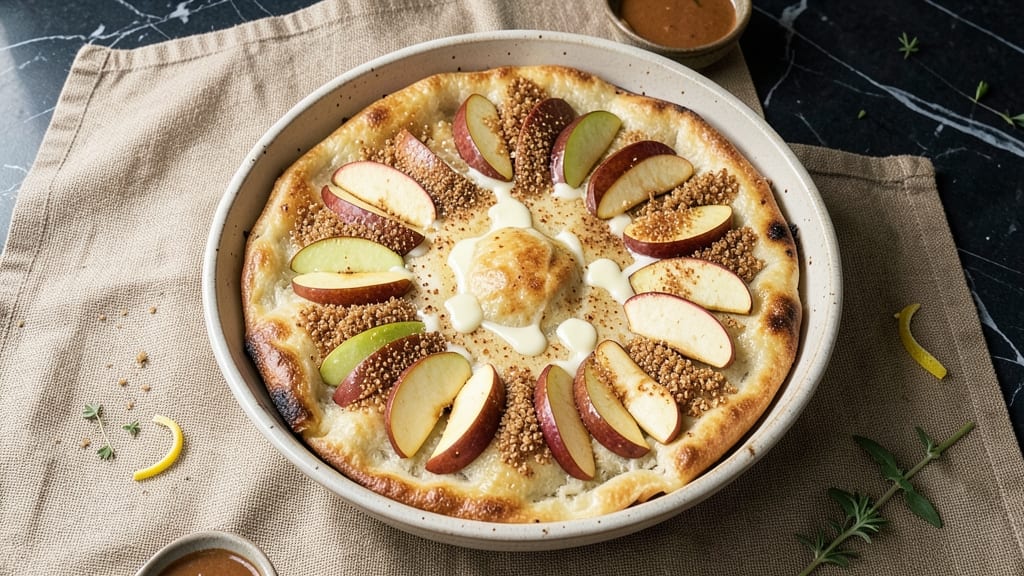 Apple Flatbread Recipe: Warm Cinnamon-Spiced Crust With Apple Filling
