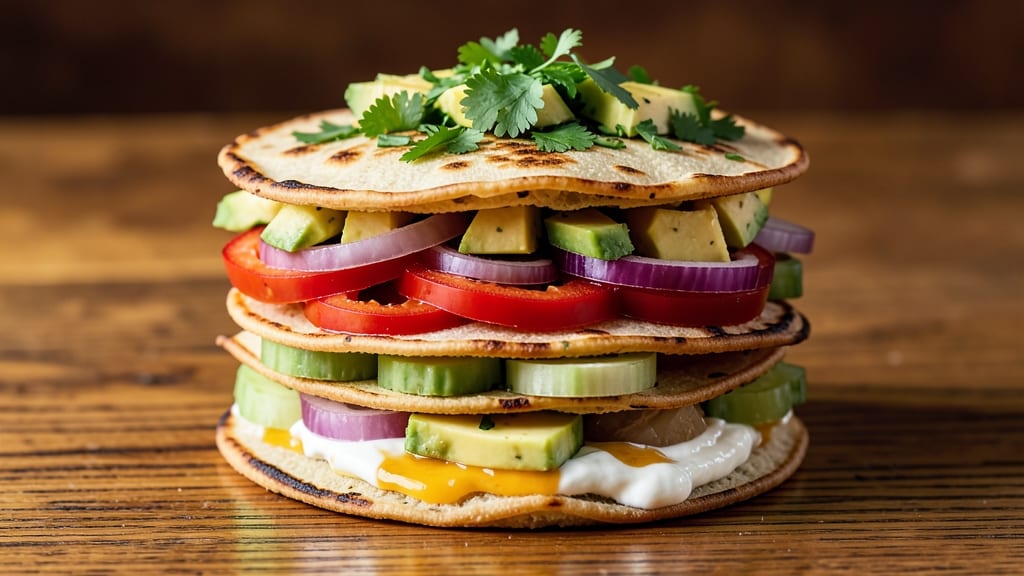 Atlanta Bread Company Veggie Sandwich Recipe: Crispy Tortilla Layers Packed With Fresh Herbs